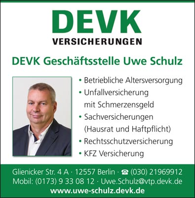 DEVK Versicherung in Berlin, Geschäftsstelle Uwe Schulz