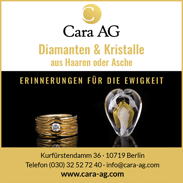 Cara AG – Diamanten und Kristaslle aus Haaren oder Asche – Erinnerungen für die Ewigkeit